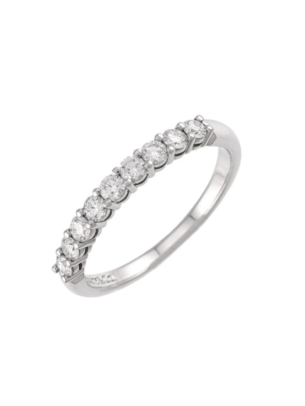 Tiffany & Co Forever Half Diamond Ring Pt Embrace